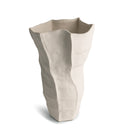 Lucille Vase in off-white ceramic, seen from above