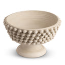 Lyla Vase in handmade cream ceramic, seen from above