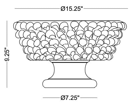 Technical drawing: Lyla Vase