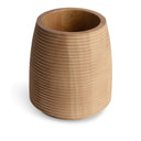Marietta Vase in light wood, seen from above
