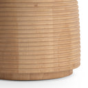 Close-up of the Marietta Vase’s light wood surface
