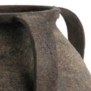 Close-up of the Maureen Vase’s brown ceramic surface