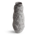 Maya Large Vase in gray ceramic, seen from above