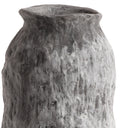 Close-up of the Maya Large Vase’s gray ceramic surface