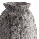 Close-up of the Maya Small Vase’s gray ceramic surface