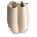 Merida Large Vase in ivory ceramic, seen from above