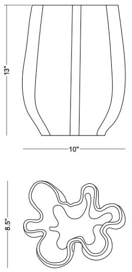 Technical drawing: Merida Large Vase