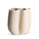 Merida Small Vase in ivory ceramic