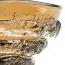 Close-up of the Modena Bowl’s amber glass surface