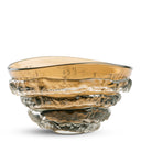 Modena Bowl in amber glass