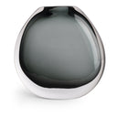 Nellie Vase in smoky gray glass