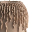 Close-up of the Noelle Vase’s brown ceramic surface