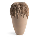 Noelle Vase in brown ceramic