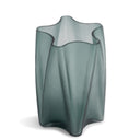 Otis Vase in teal glass, seen from above
