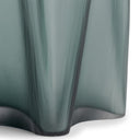 Close-up of the Otis Vase’s teal glass surface