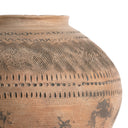 Close-up of the Penney Vase’s brown ceramic surface