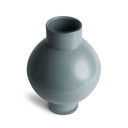 Piper Large Vase in blue glass, seen from above