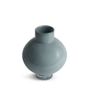 Piper Small Vase in blue glass, seen from above