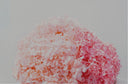 Peach and pink preserved hydrangeas, close up