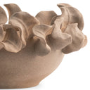 Close-up of the Renata Bowl’s brown ceramic surface