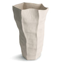 Shirley Vase in off-white ceramic, seen from above