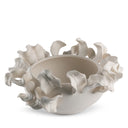 Solana Bowl in off-white ceramic, seen from above