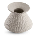Teramo Vase in off-white ceramic, seen from above