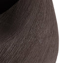 Close-up of the Treviso Small Vase Set’s brown ceramic surface