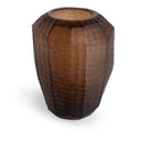 Usher Vase in brown glass, seen from above
