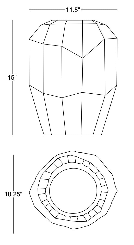 Technical drawing: Usher Vase