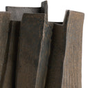 Close-up of the Verbano Vase’s brown ceramic surface