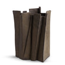 Verbano Vase in brown ceramic