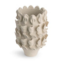 Yvette Vase in off-white ceramic, seen from above