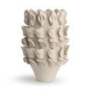 Yvette Vase in off-white ceramic