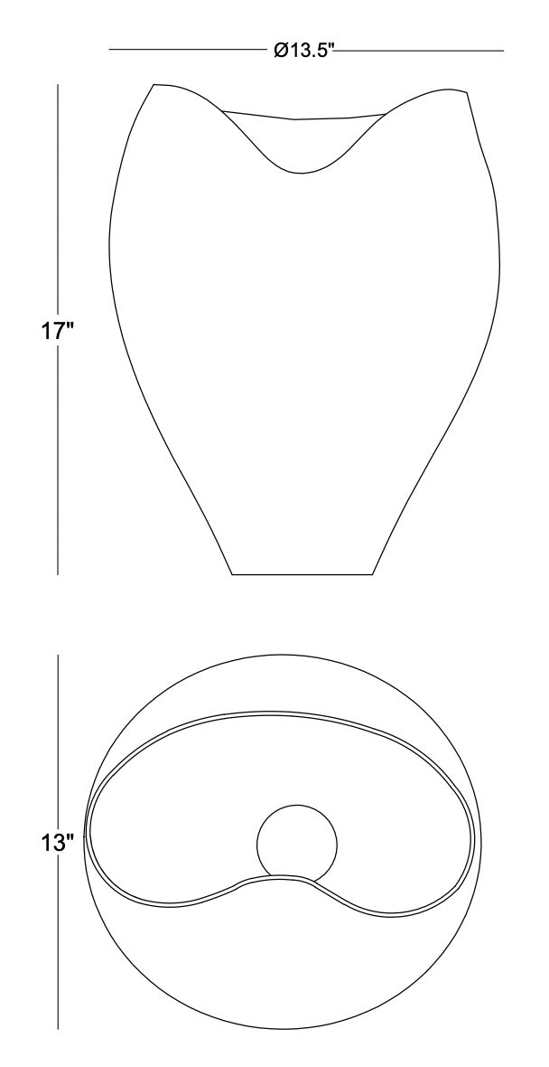 Technical drawing: Zenith Vase