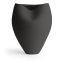 Zenith Vase in black ceramic